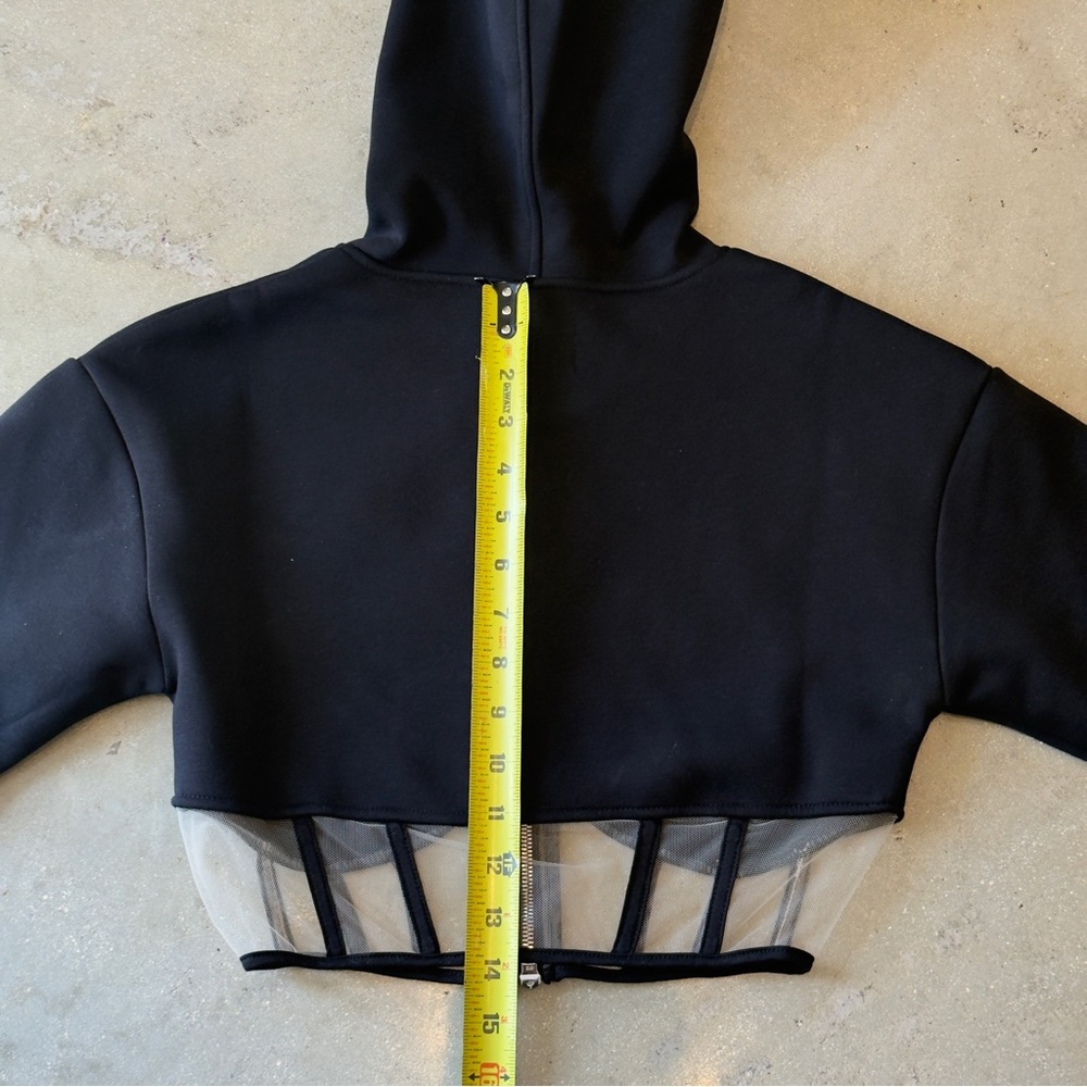 NWT RtA Nora zip-up Corset Hoodie Jacket Sz XSmall - Picture 16 of 16